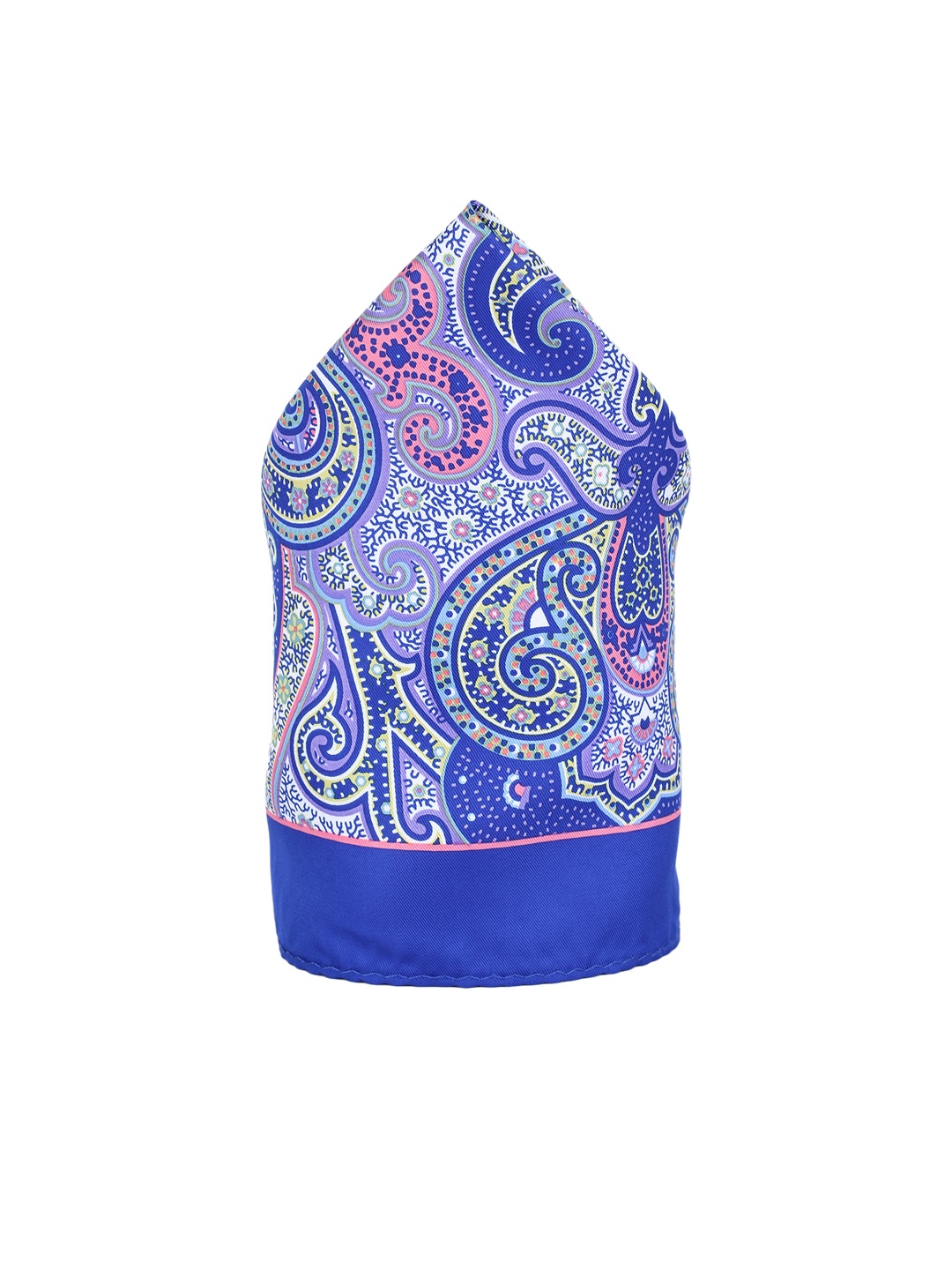 

Alvaro Castagnino Men Blue Printed Pocket Square