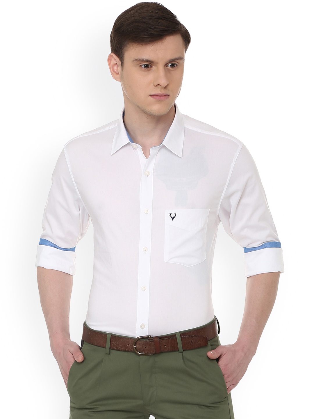 

Allen Solly Men White Regular Fit Solid Formal Shirt