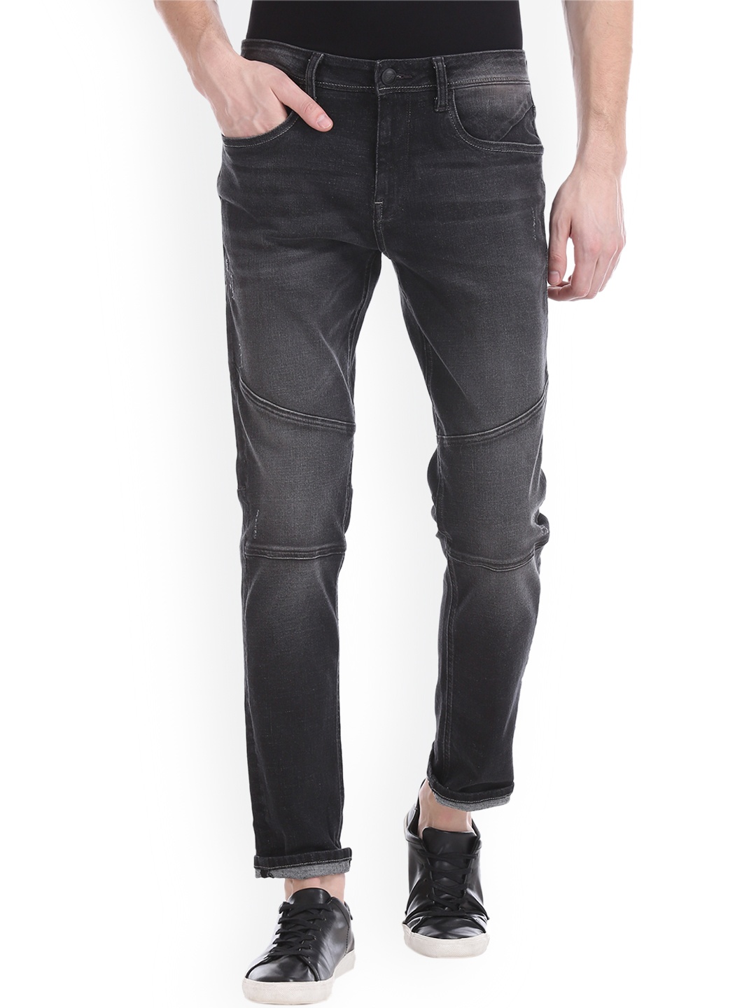 

Ed Hardy Men Black Slim Fit Mid-Rise Clean Look Stretchable Jeans