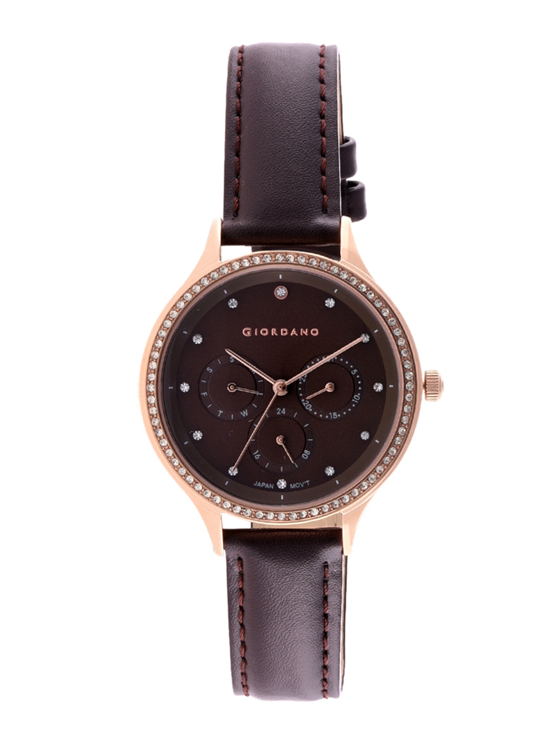 

GIORDANO Women Brown Analogue Watch GD-2029-03