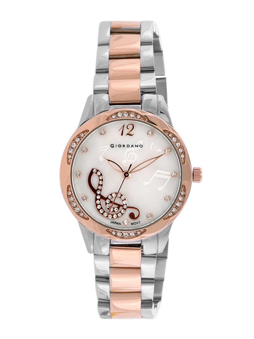 

GIORDANO Women White Analogue Watch R4001-11