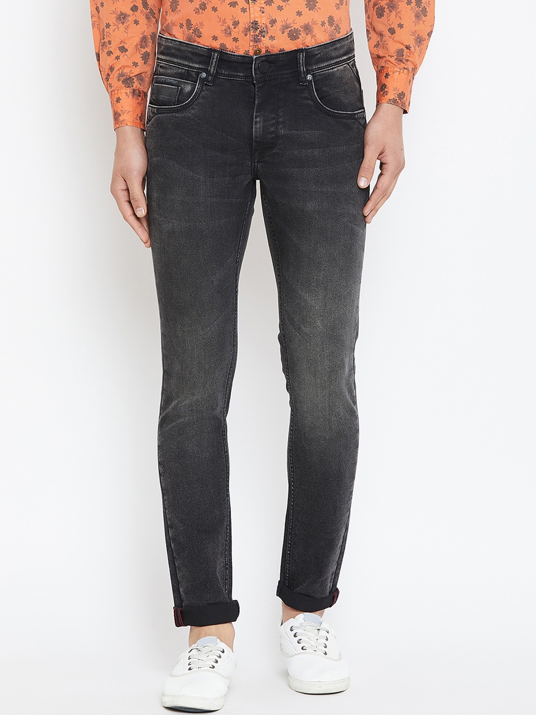 

Canary London Men Black Skinny Fit Low-Rise Clean Look Stretchable Jeans