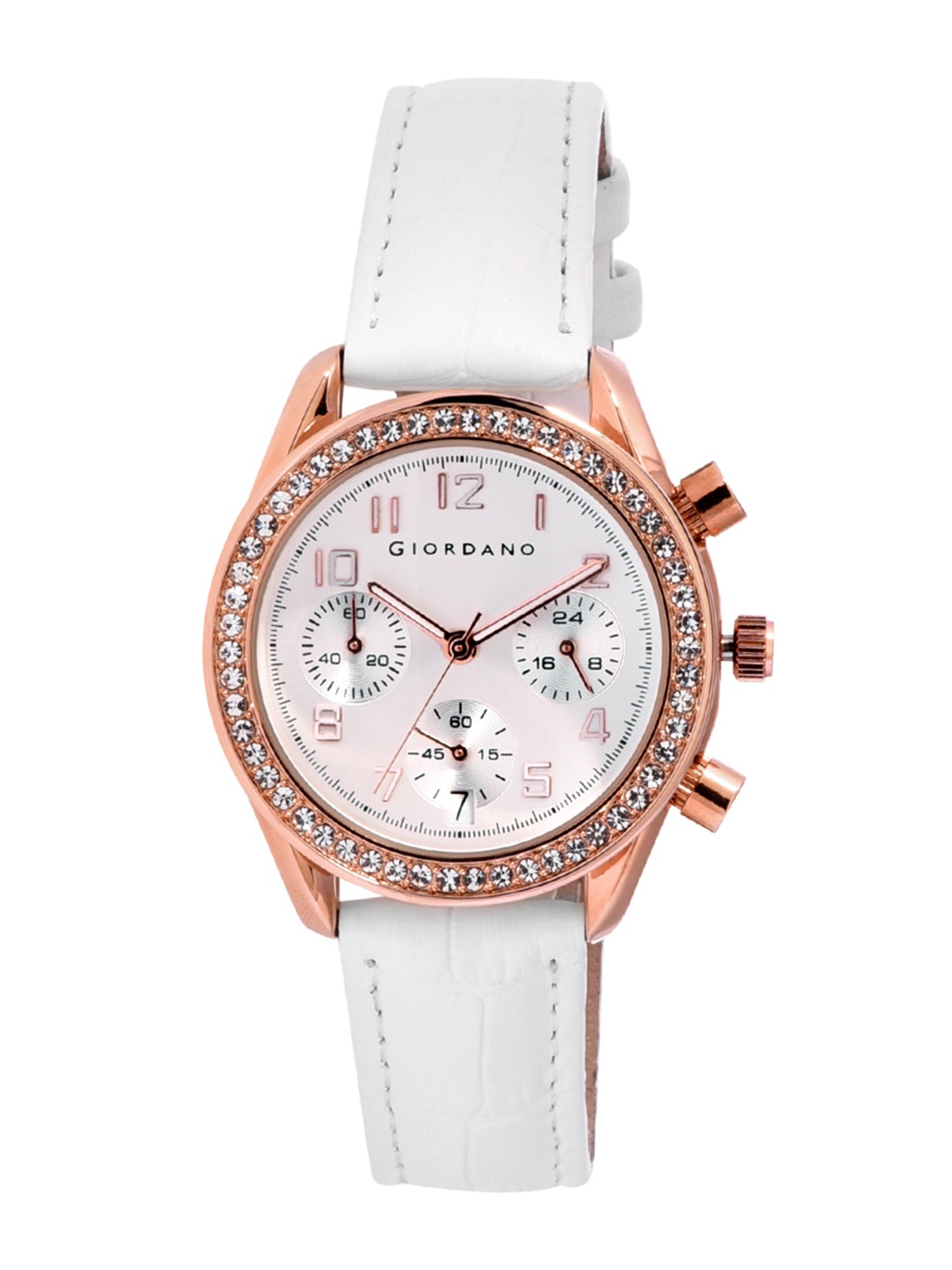 

GIORDANO Women White Analogue Watch