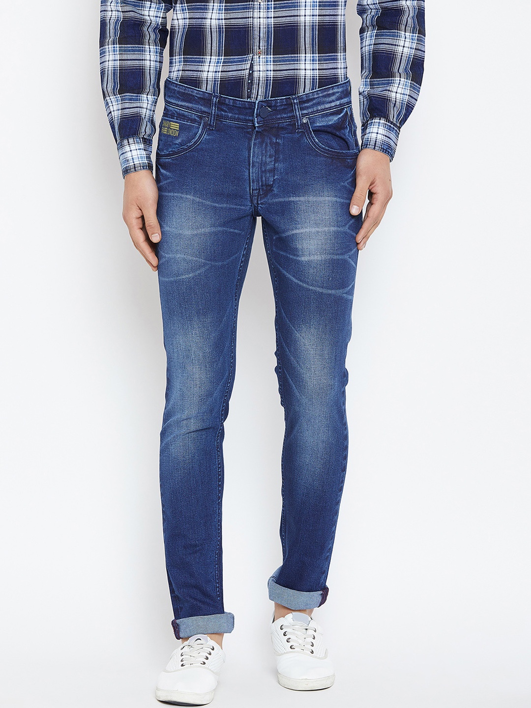 

Canary London Men Blue Skinny Fit Low-Rise Clean Look Stretchable Jeans