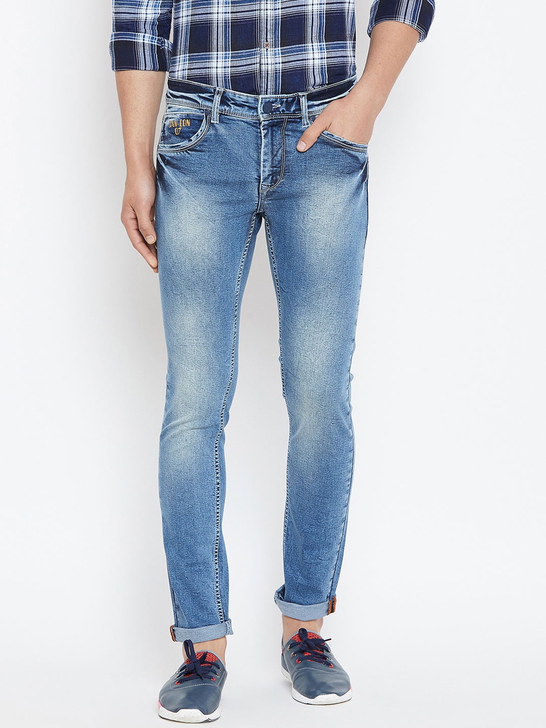 

Canary London Men Blue Skinny Fit Low-Rise Clean Look Stretchable Jeans