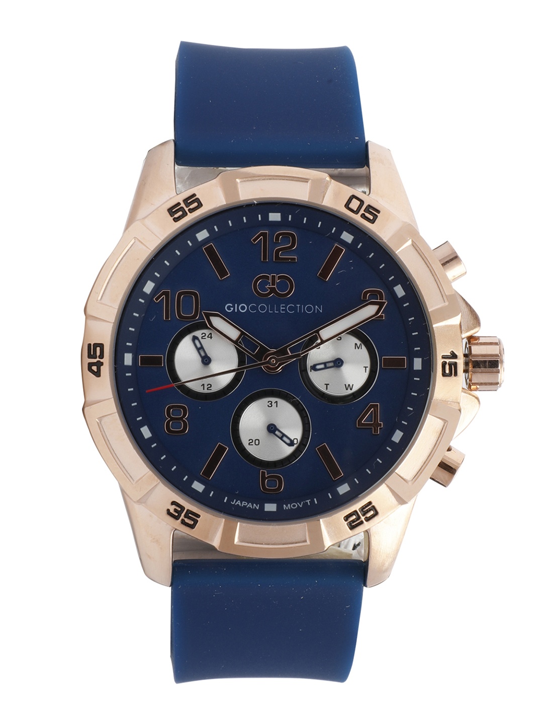 

GIO COLLECTION Men Navy Blue Analogue Watch G1046