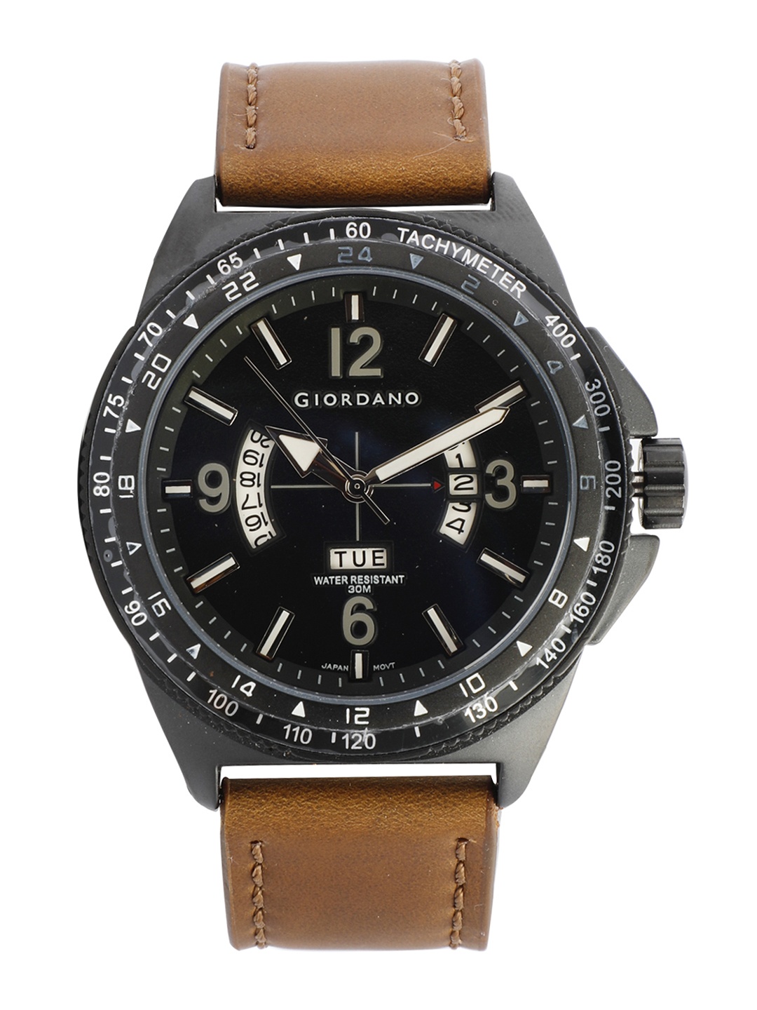 GIORDANO Men Black Analogue Watch