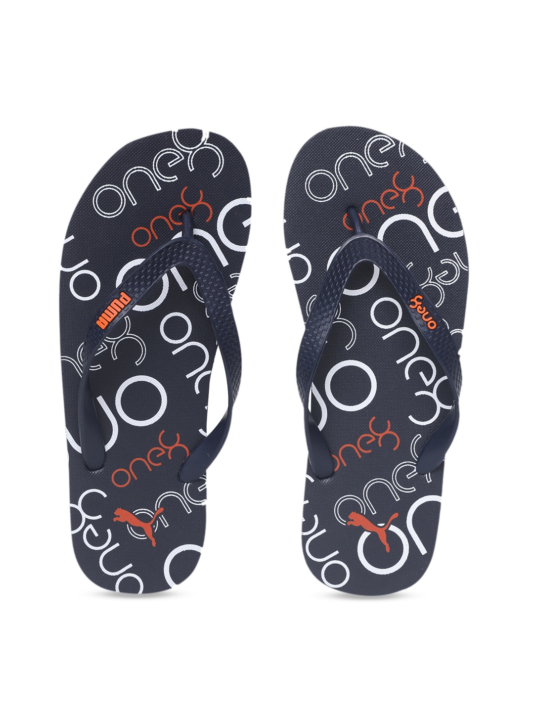 

Puma Unisex Navy Blue Printed Thong Flip-Flops 36849403