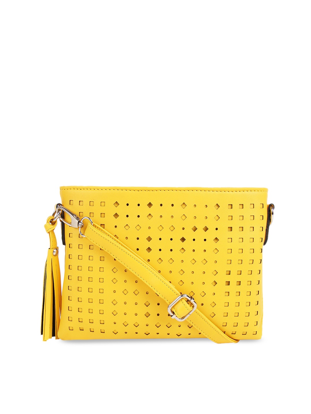 

Toteteca Yellow Solid Sling Bag