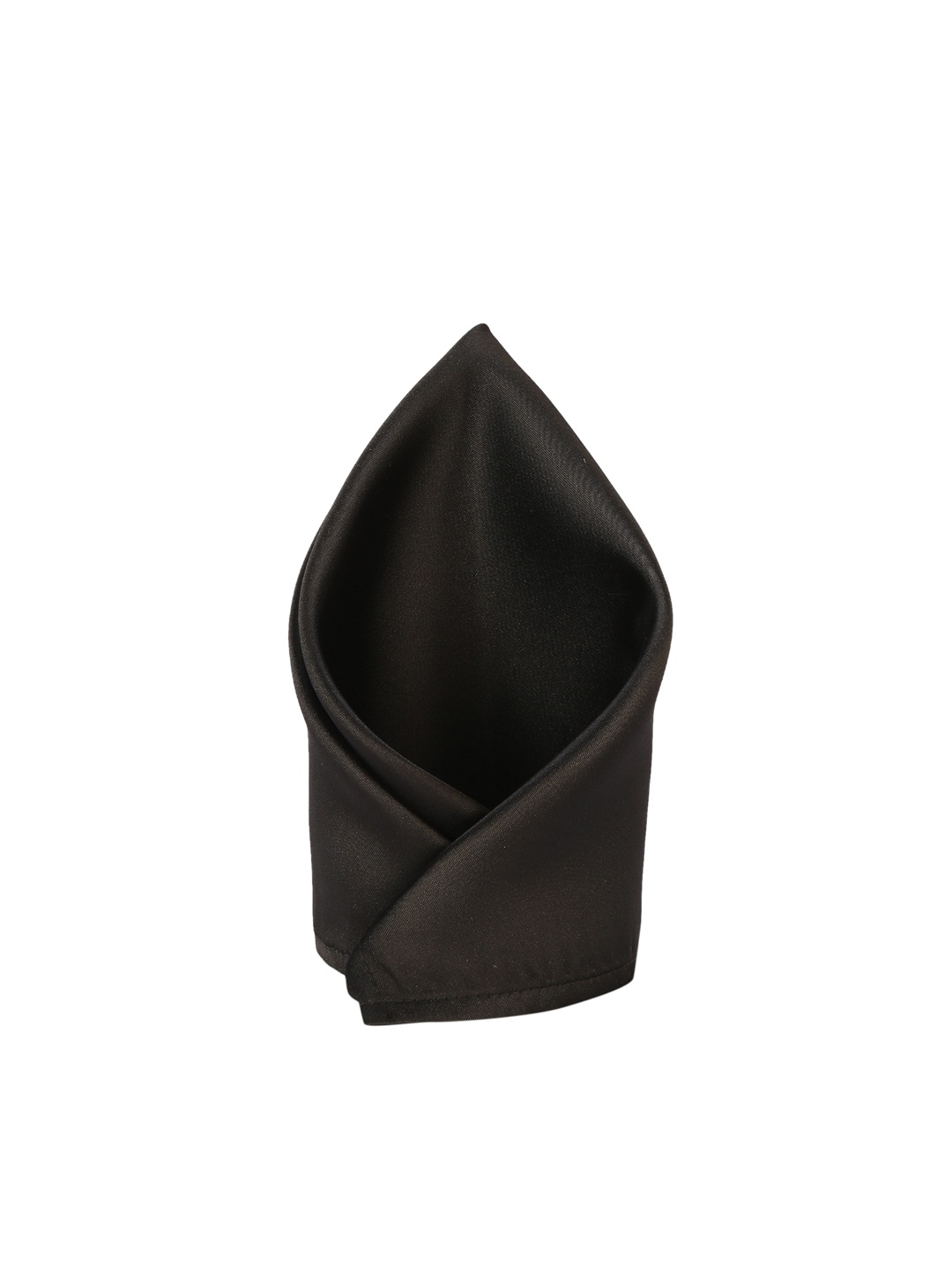 

Peter England Men Black Solid Pocket Square