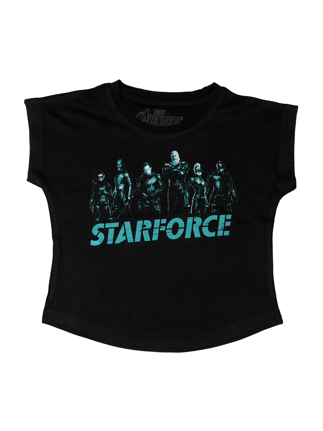 

Marvel by Wear Your Mind Girls Black Printed Top