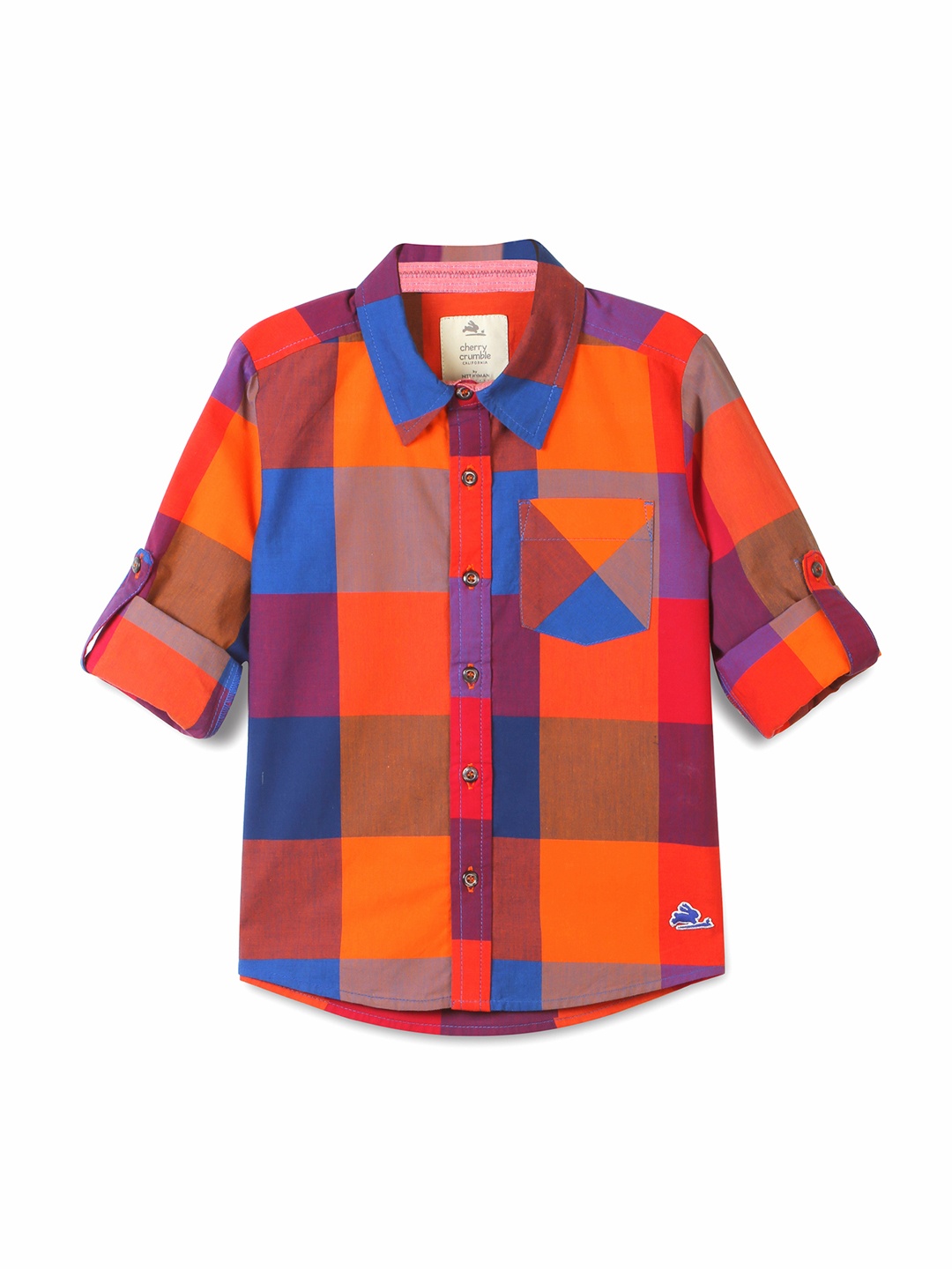 

Cherry Crumble Boys Multicoloured Regular Fit Checked Casual Shirt, Multi