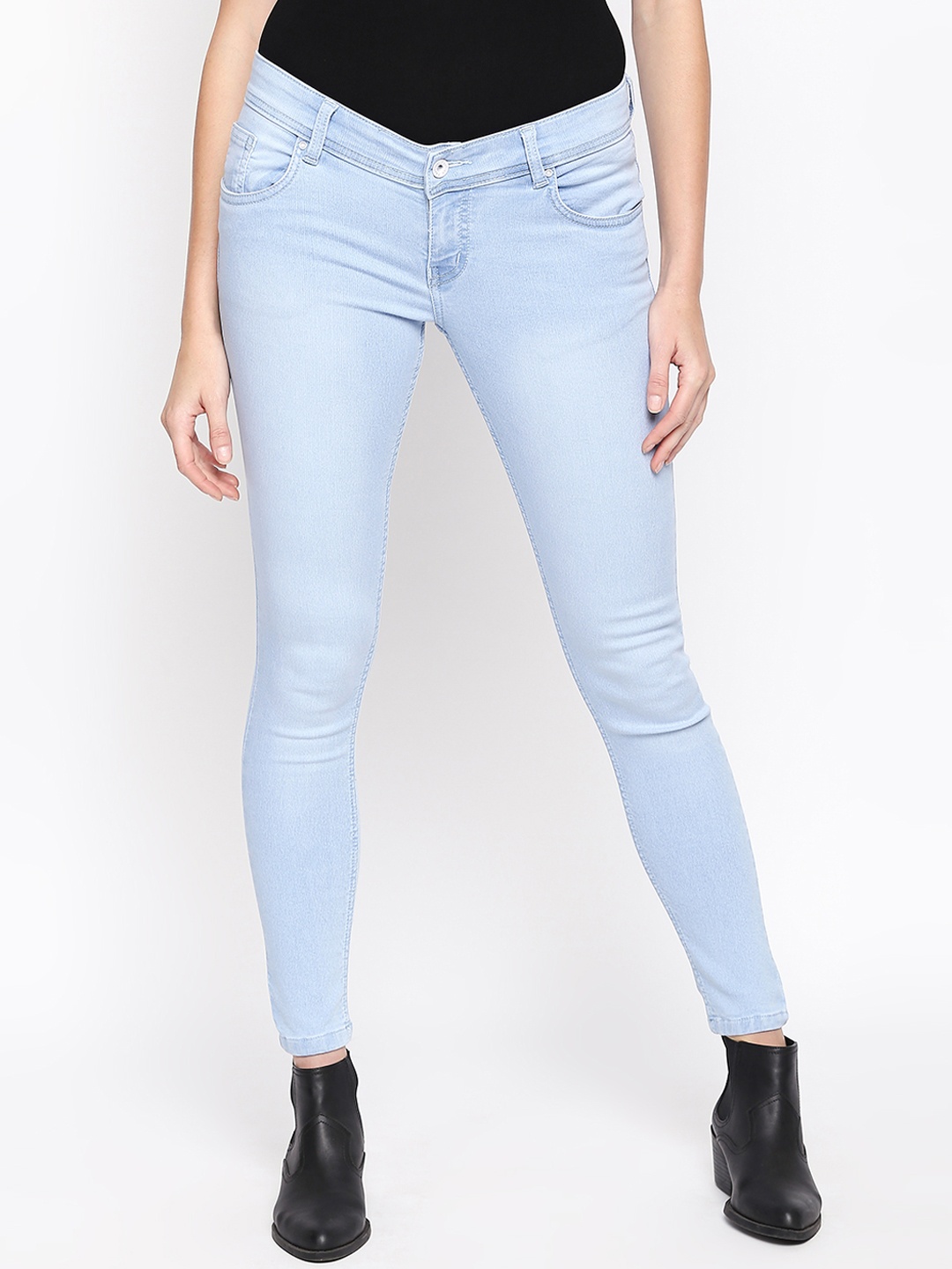 

High Star Women Blue Slim Fit Mid-Rise Clean Look Stretchable Jeans