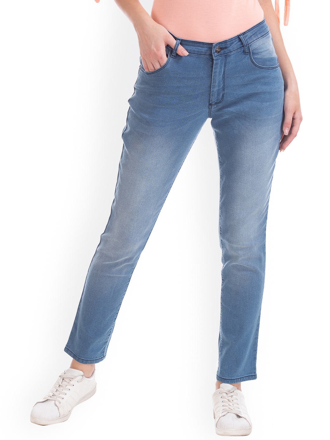 

Cherokee Women Blue Skinny Fit Mid-Rise Clean Look Stretchable Jeans