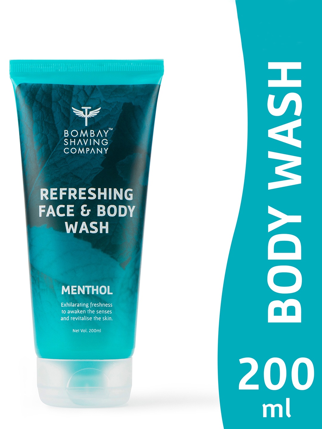 

Bombay Shaving Company Unisex Cooling Menthol Face & Body Wash 200ml, Blue