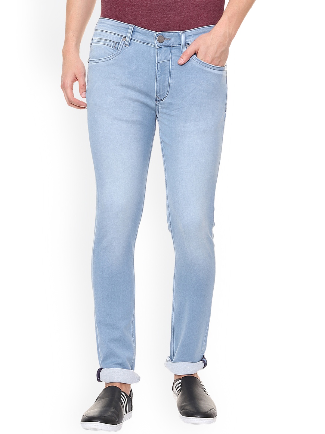 

Louis Philippe Jeans Men Blue Slim Fit Mid-Rise Clean Look Stretchable Jeans