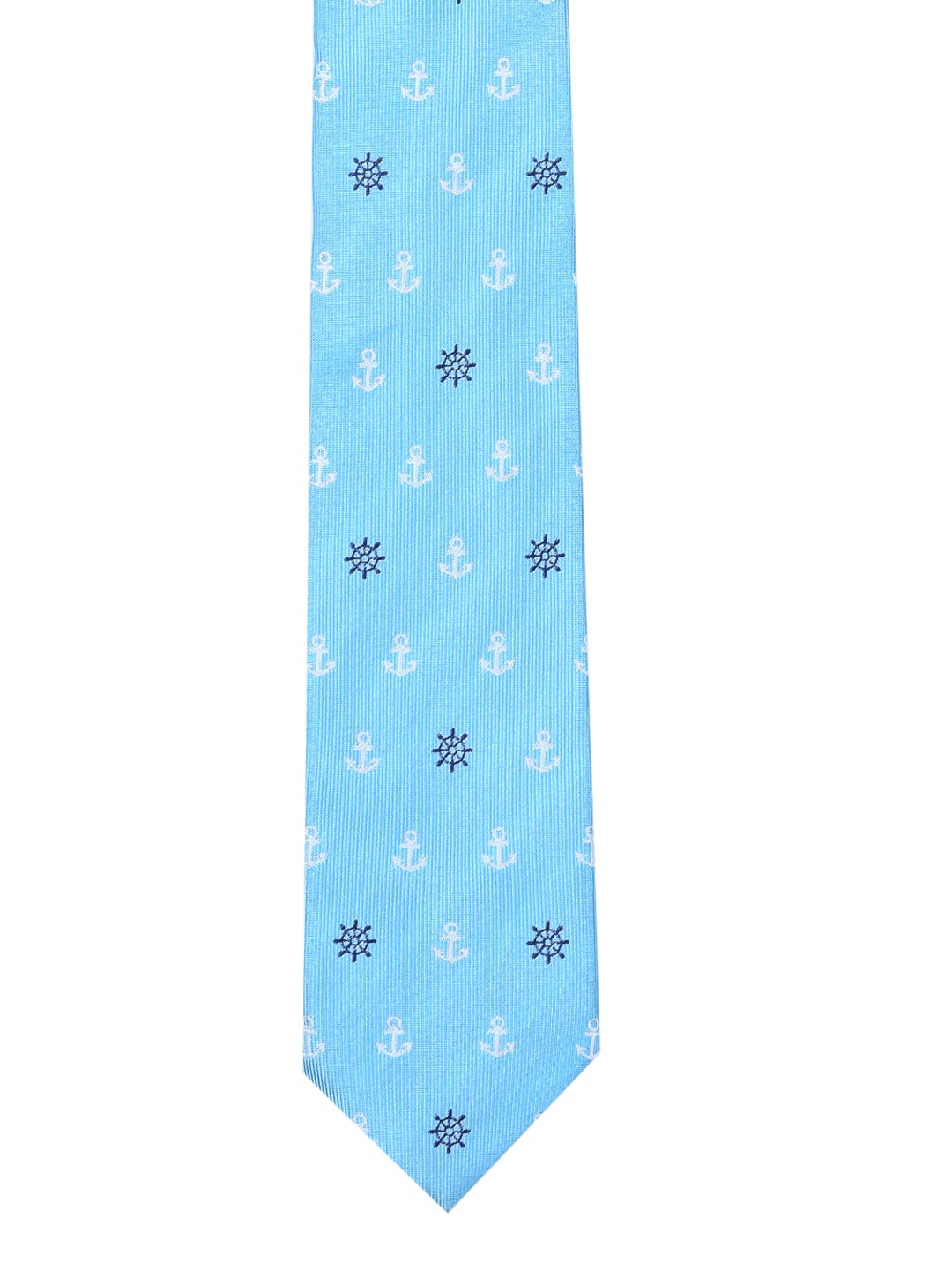 Tossido Blue Woven Design Broad Tie
