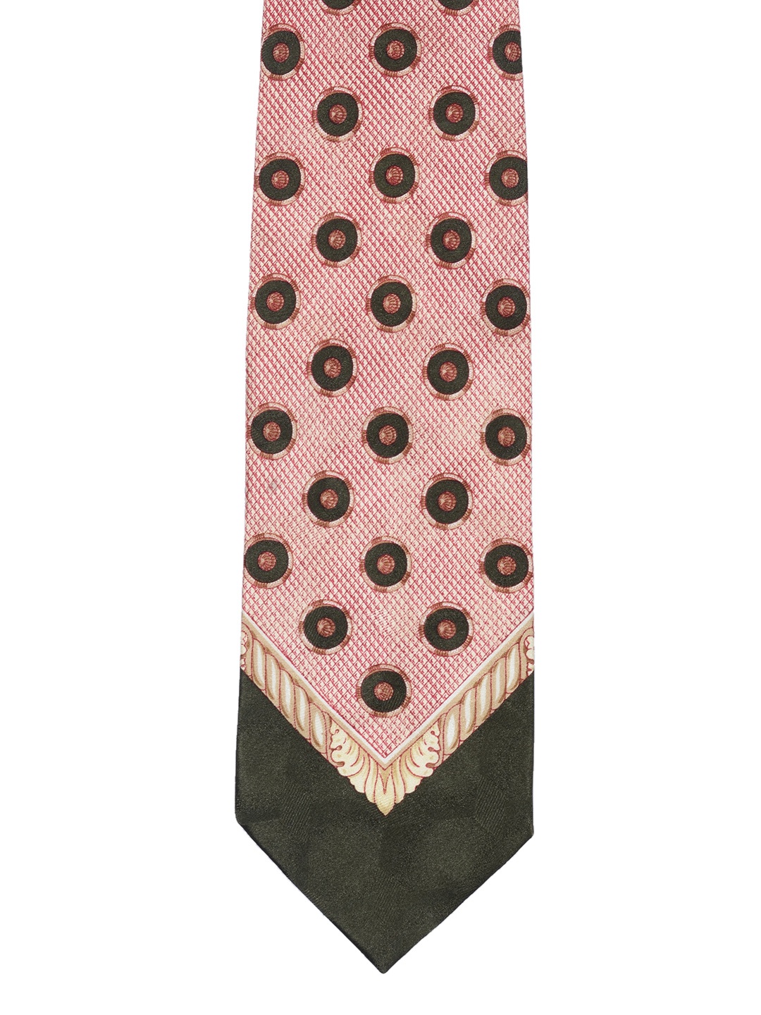 Tossido Pink Printed Broad Tie