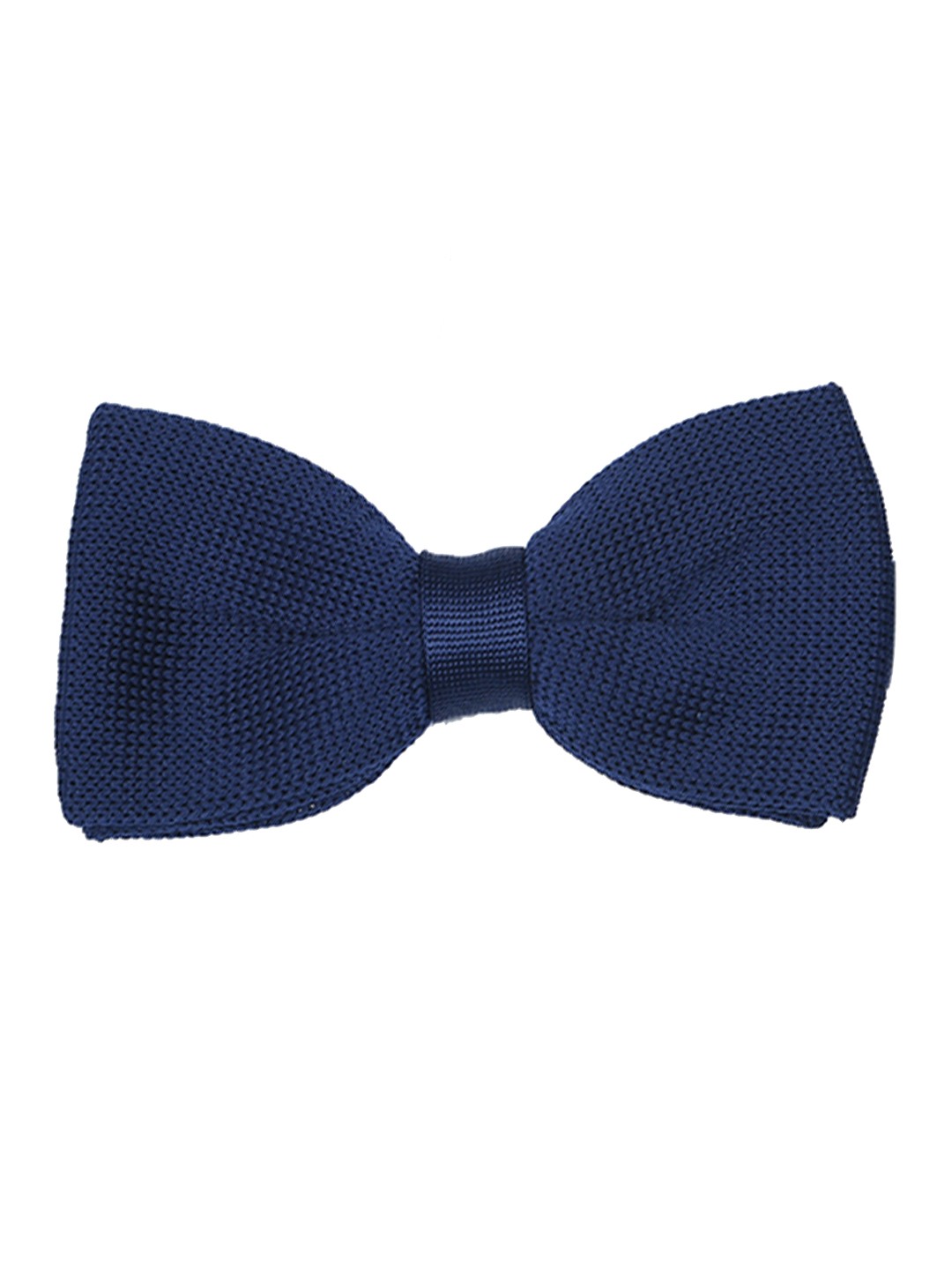 

Tossido Navy Blue Woven Design Bow Tie