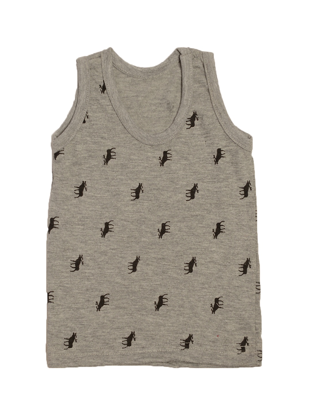 

TINY HUG Boys Grey Printed Innerwear Vest TINY HUG 0106