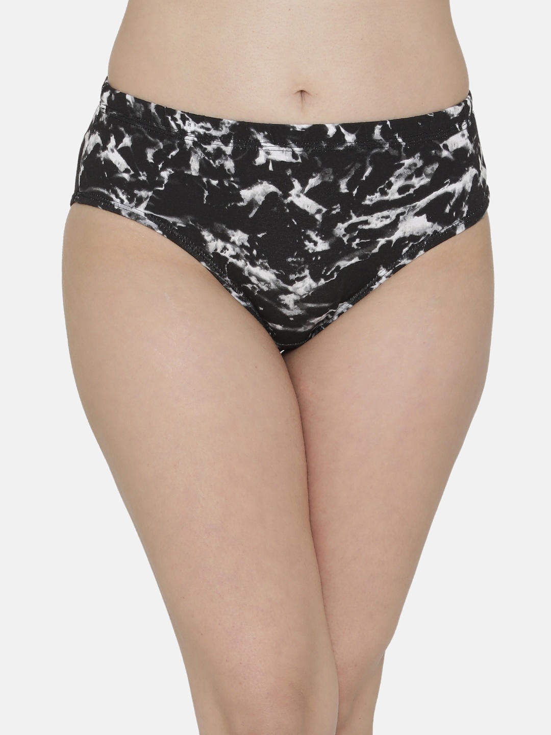 

Clovia Women Black Printed Briefs PN2986P13XL