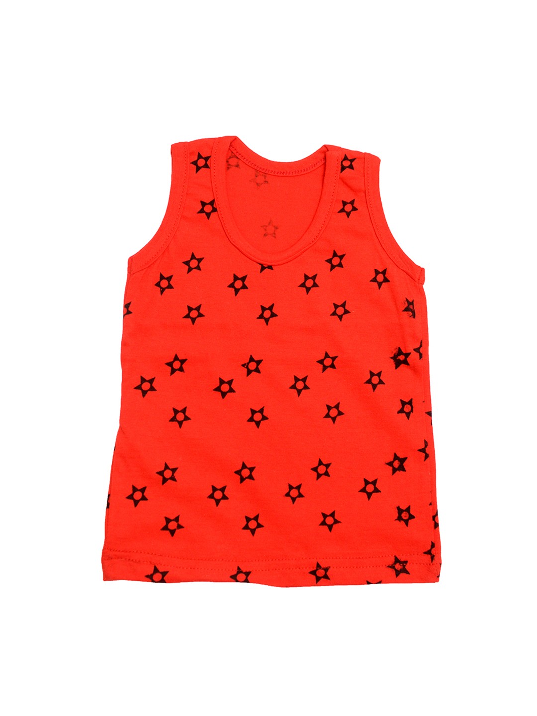 

TINY HUG Boys Red & Black Printed Innerwear Vest TINY HUG 0104