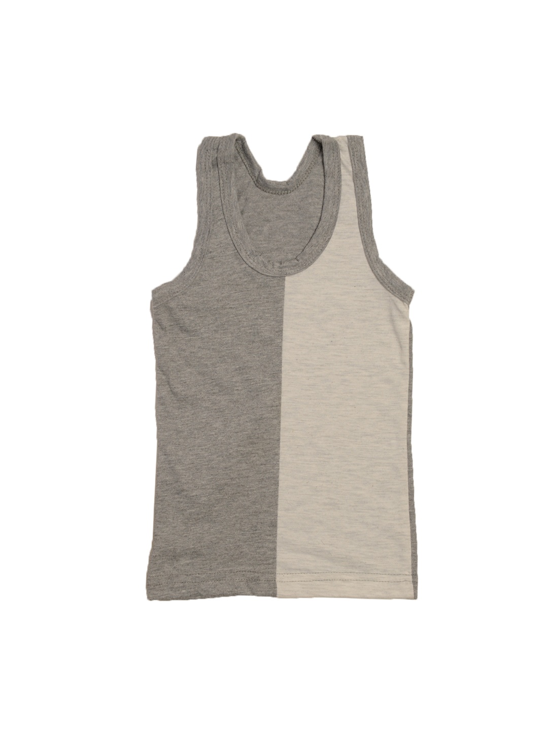

TINY HUG Boys Grey Colourblocked Innerwear Vest TINY HUG 0102