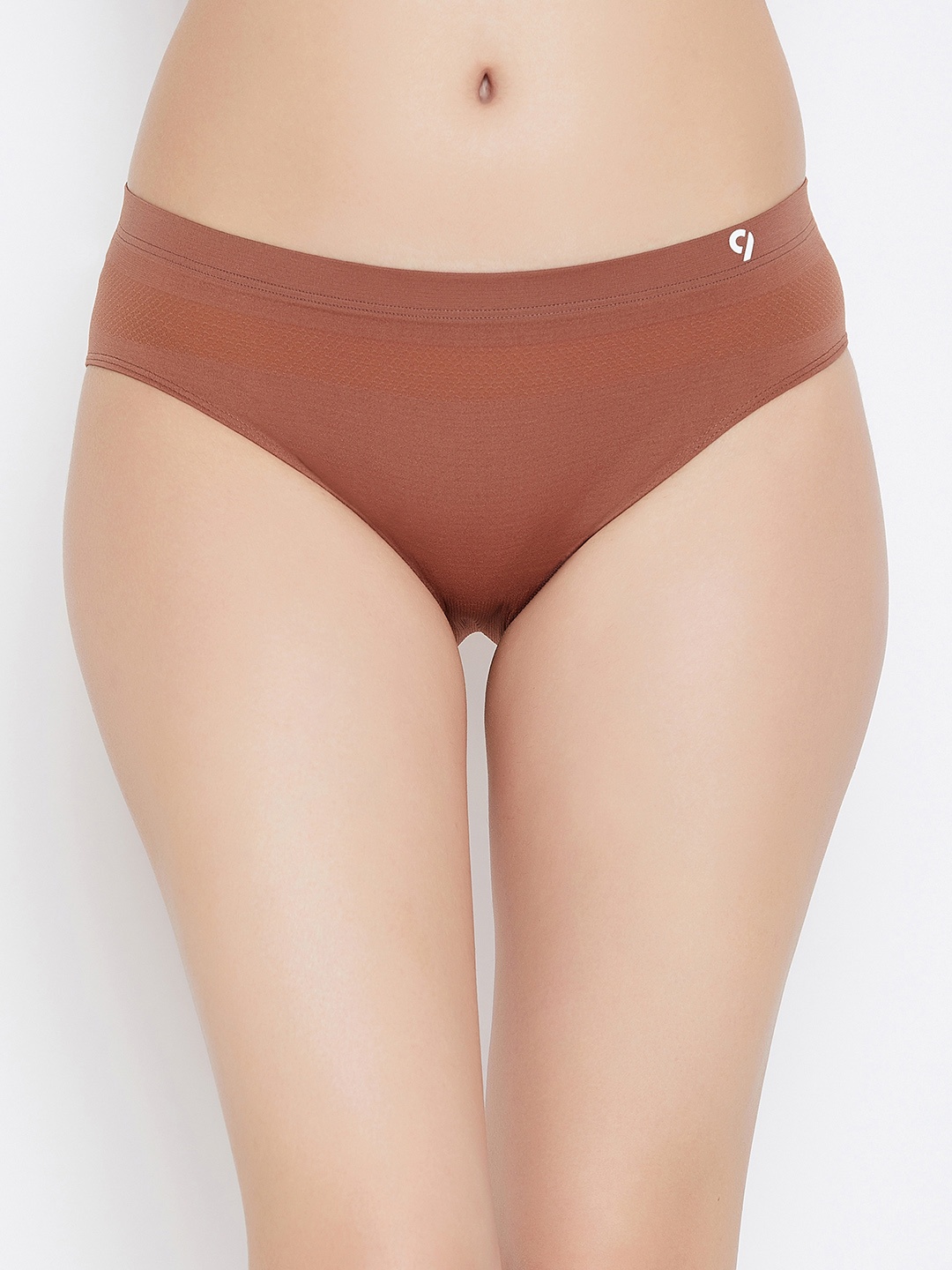 

C9 AIRWEAR Women Seamless Pack of 3 Solid Hipster Briefs, Brown