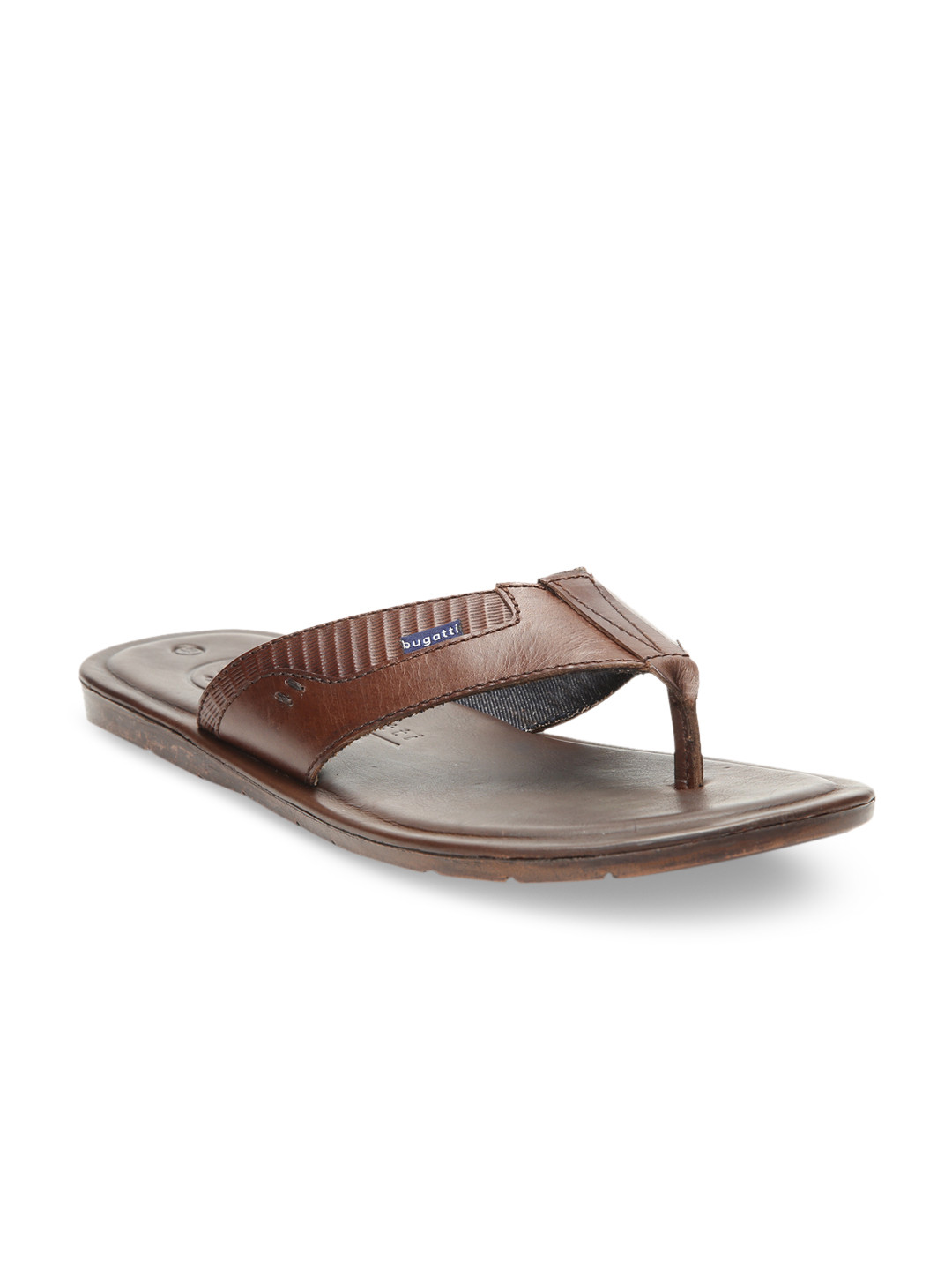 

Bugatti Men Brown Leather Comfort Sandals