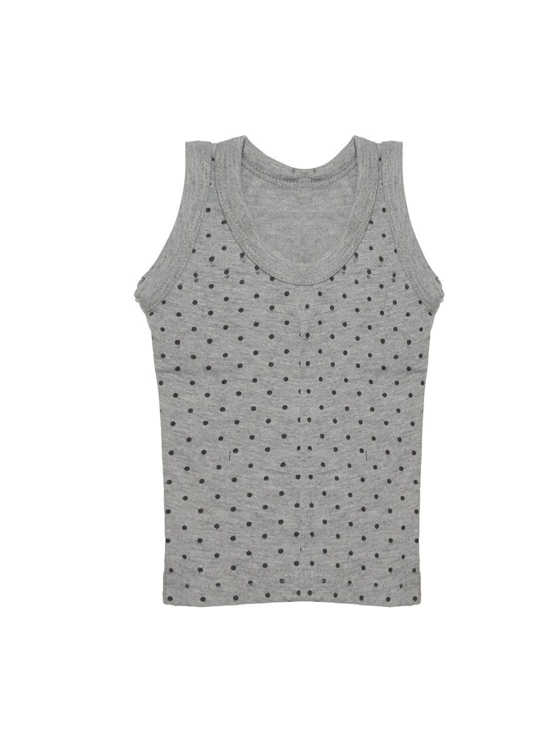 

TINY HUG Boys Grey Printed Innerwear Vests TINY HUG 0105