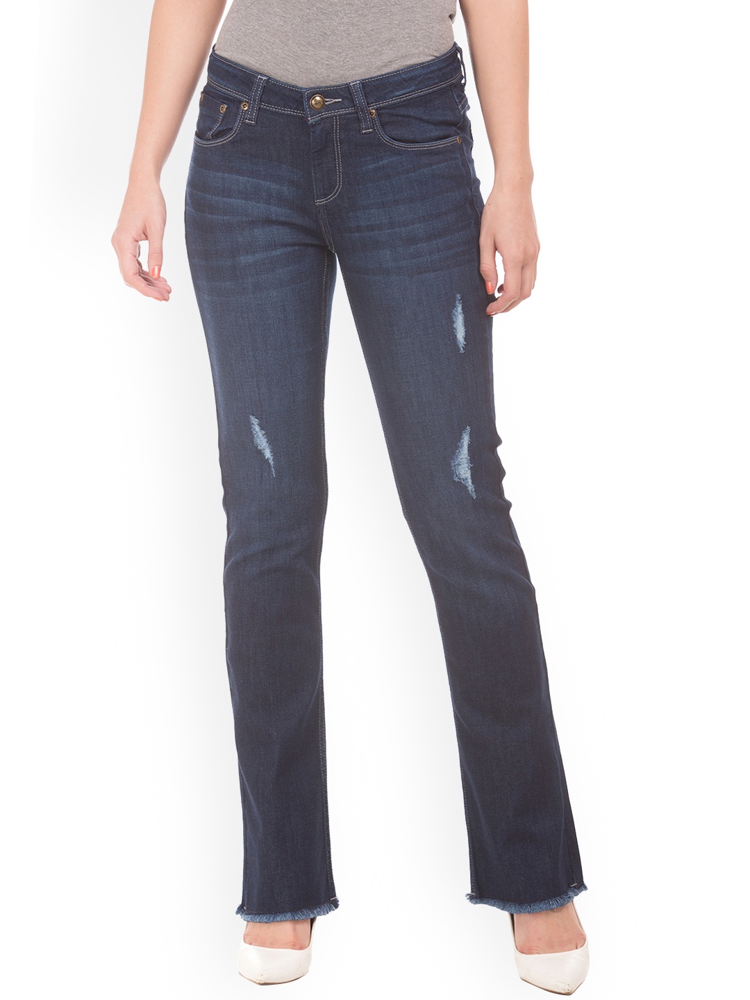

Ed Hardy Women Blue Skinny Fit Mid-Rise Mildly Distressed Stretchable Jeans