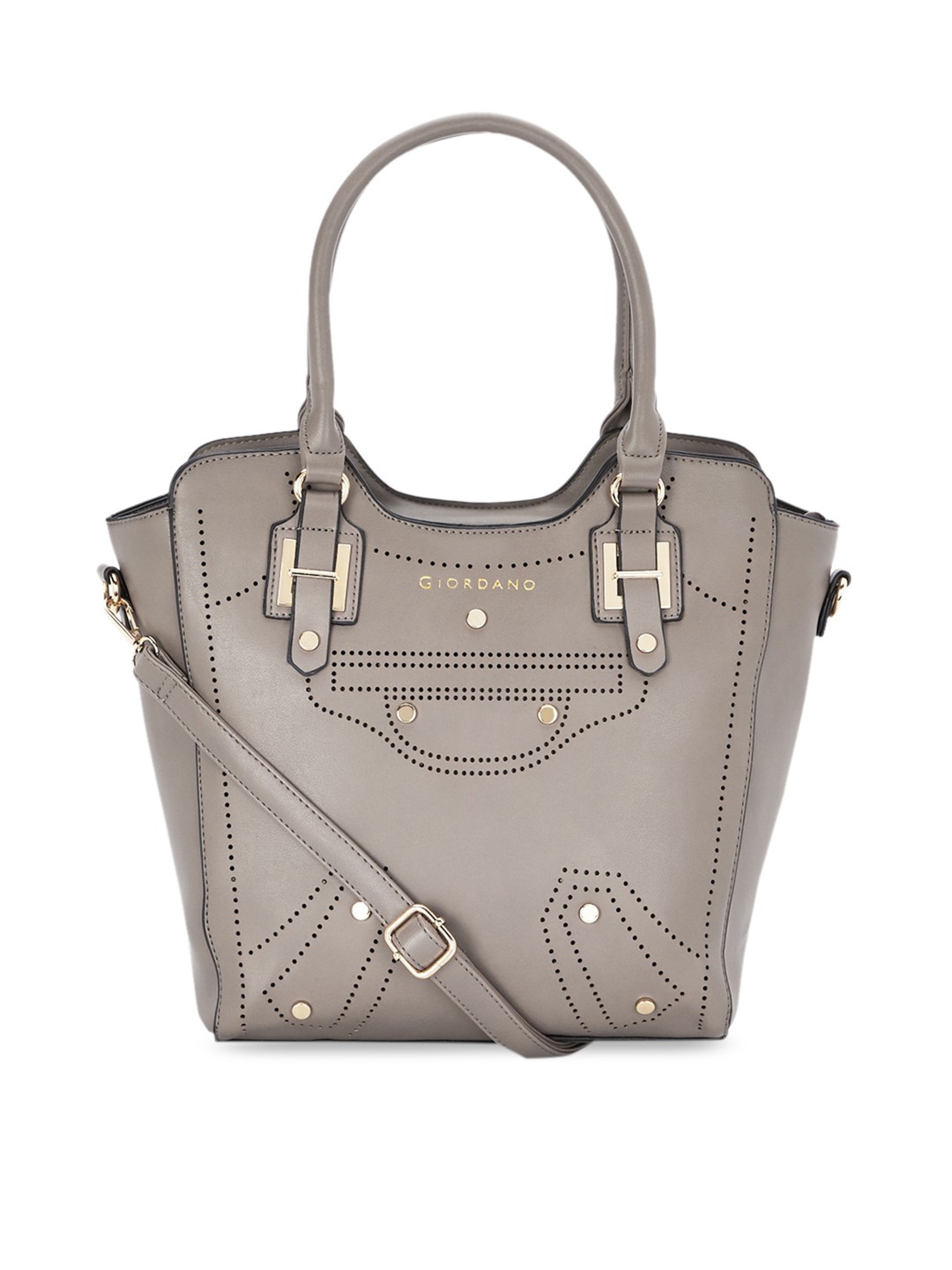 

GIORDANO Grey Solid Handheld Bag