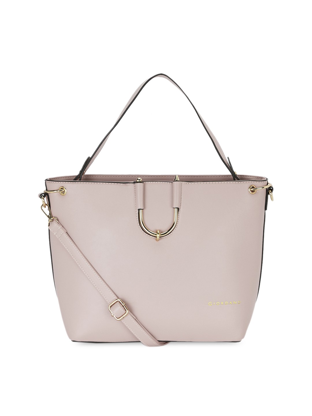 

GIORDANO Pink Solid Handheld Bag