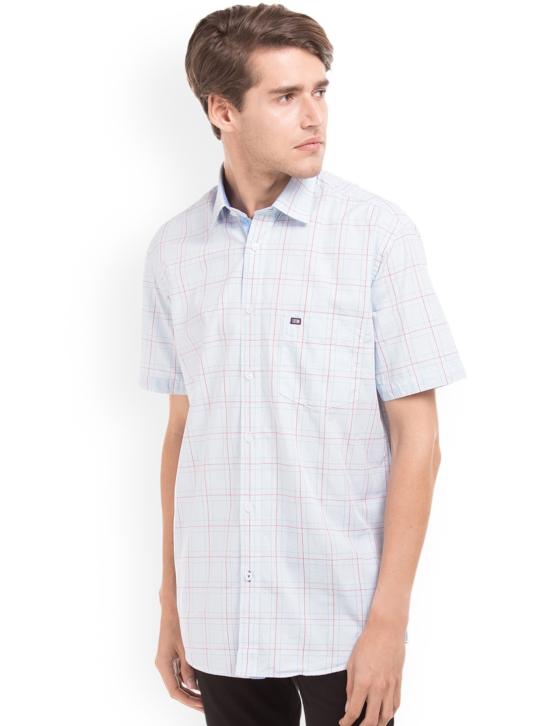 

Arrow Sport Men Blue Regular Fit Checked Casual Shirt
