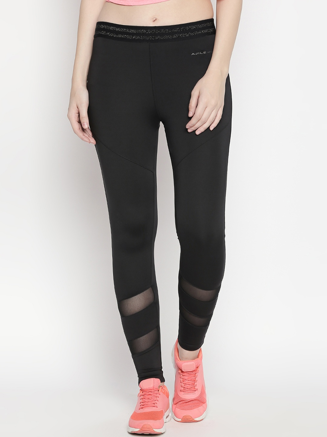 

Ajile by Pantaloons Women Black Solid Slim Fit Track Pants