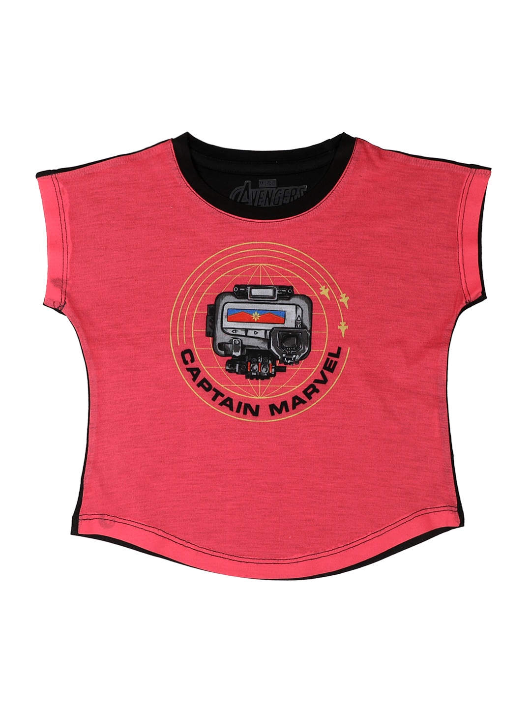 

Marvel by Wear Your Mind Girls Pink Printed Top