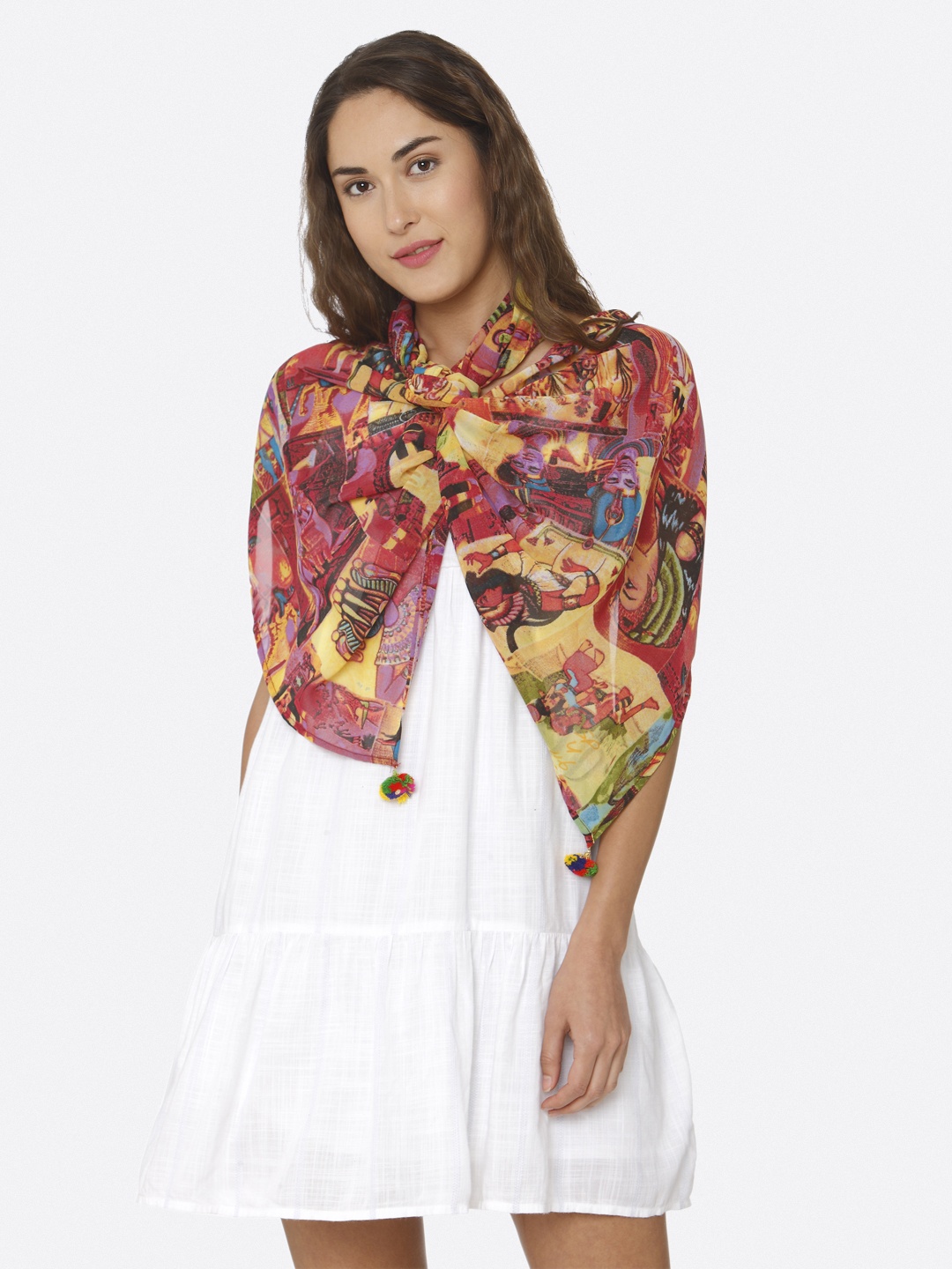 

shiloh Multicoloured Printed Scarf, Multi