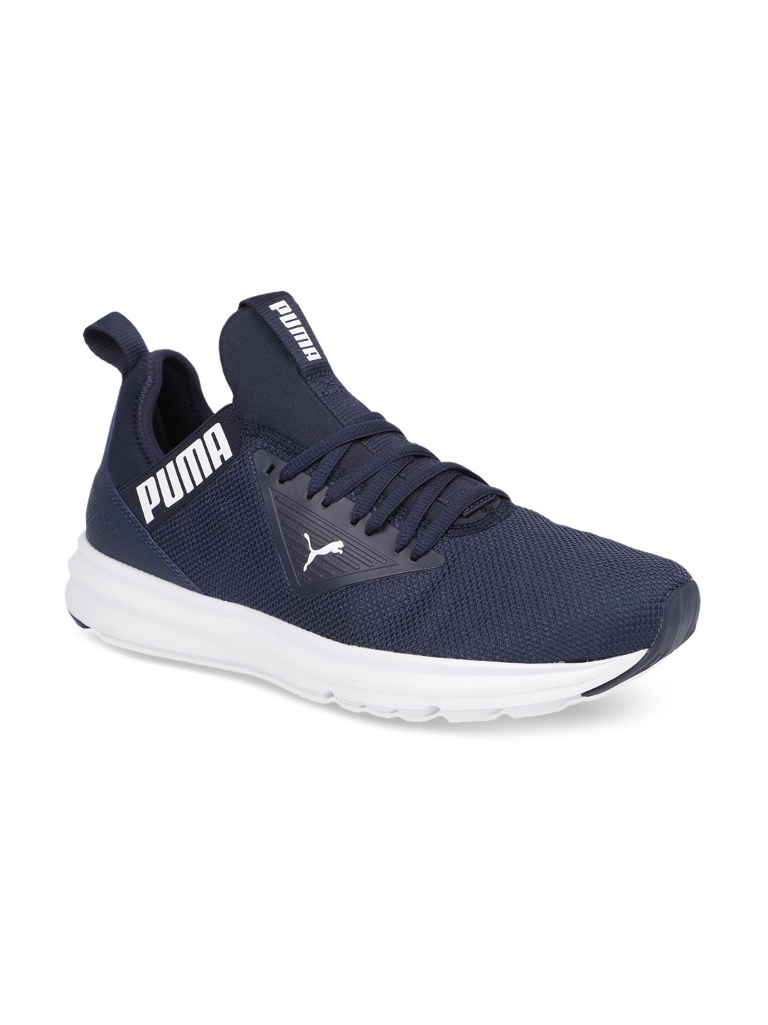 

Puma Men Navy Blue Mesh Mid-Top Enzo Beta Running Shoes