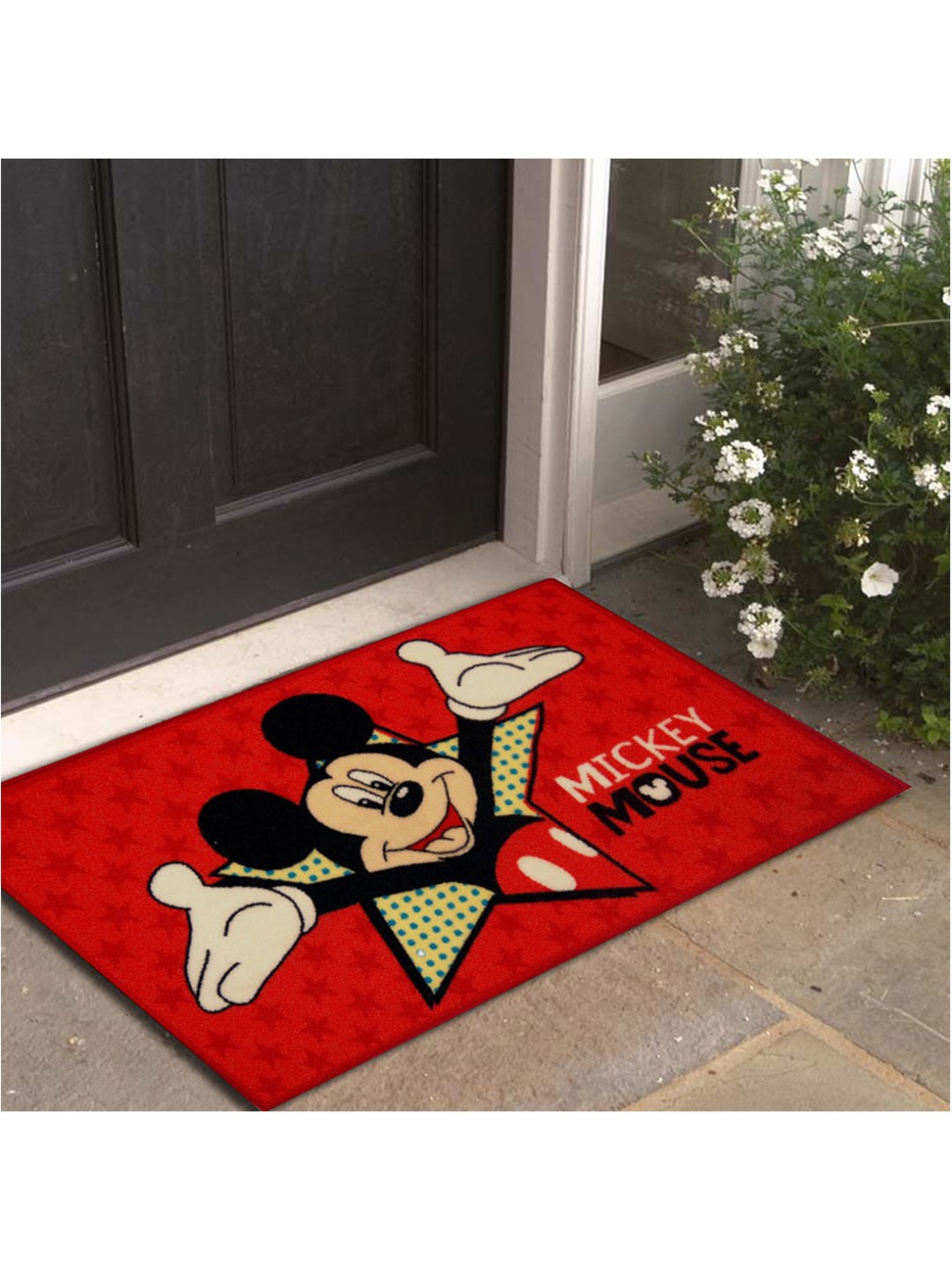 Disney Red Mickey Mouse Print Anti-Skid Doormat