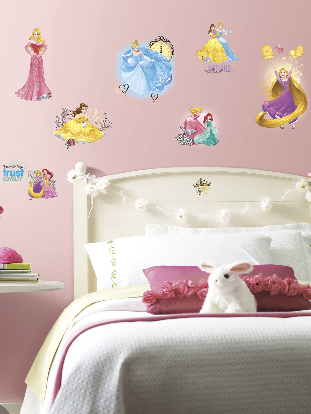 

Asian Paints Girls Multicoloured Princess Friendship Peel and Stick Wall Sticker, Multi
