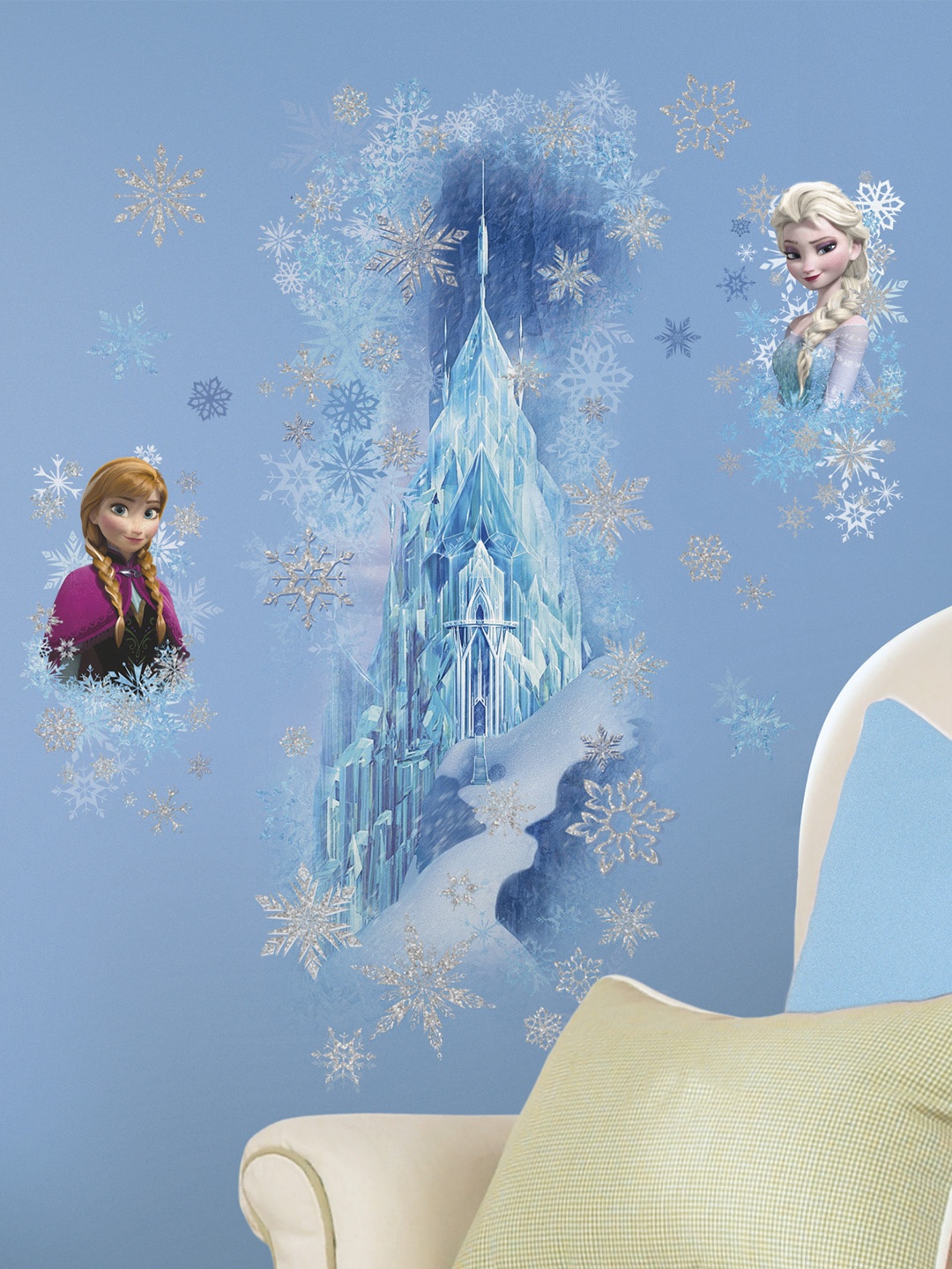 

Asian Paints Unisex Multicoloured Frozen Ice Palace Peel and Stick Wall Sticker, Multi
