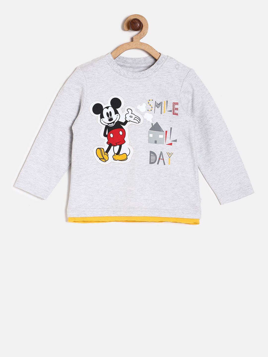 

MINI KLUB Kids Grey Printed Top