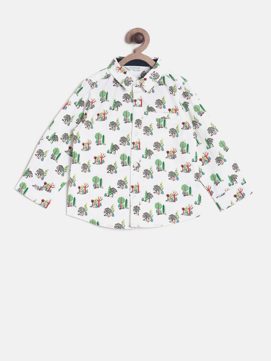 MINI KLUB Boys Multicoloured Regular Fit Printed Casual Shirt, Multi