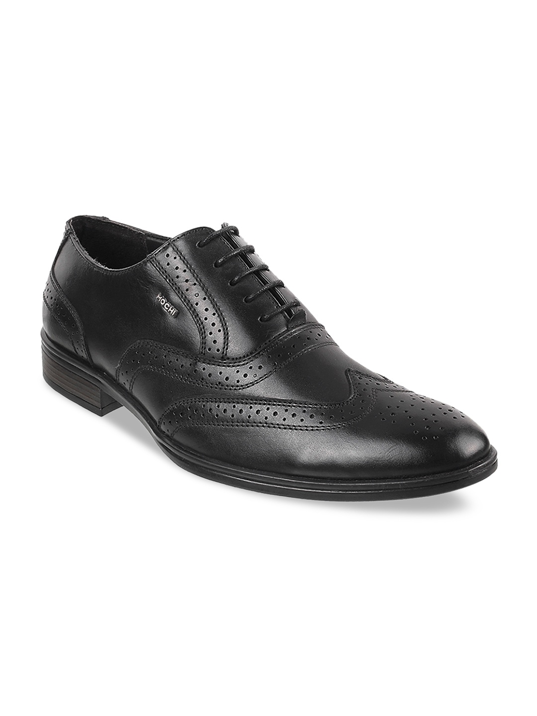 

Mochi Men Black Leather Formal Brogues