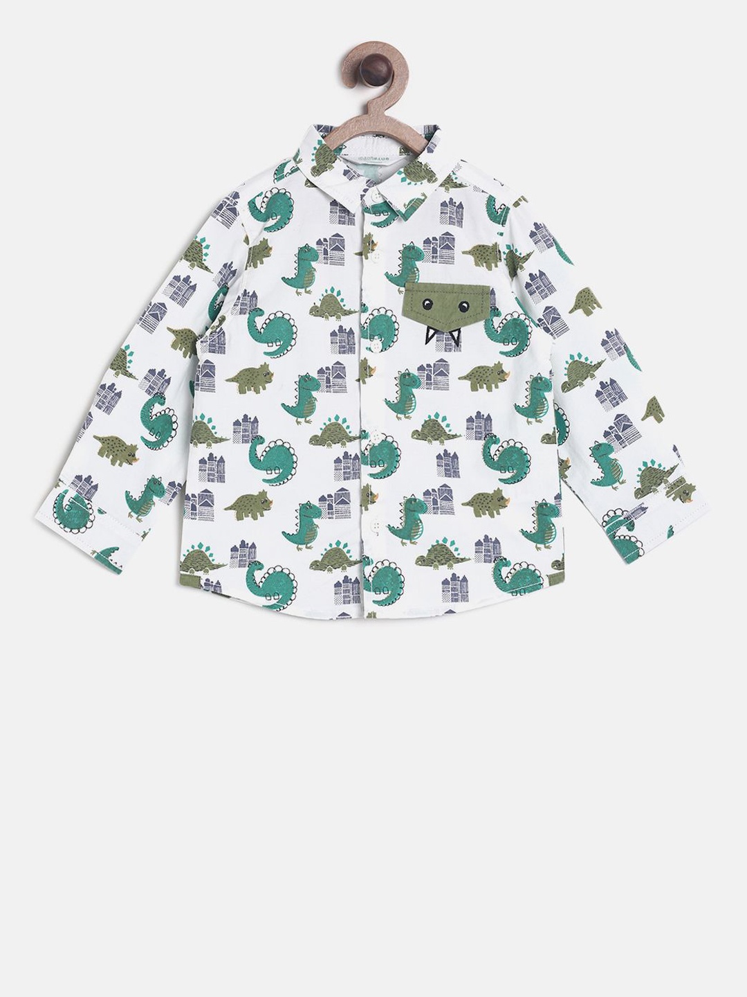 

MINI KLUB Boys Multicoloured Regular Fit Printed Casual Shirt, Multi