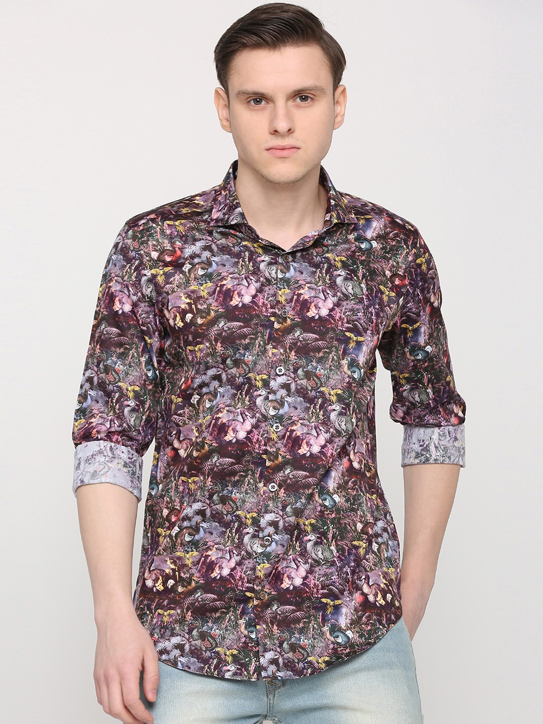 

SIMON CARTER LONDON Men Multicoloured Slim Fit Printed Casual Shirt, Multi