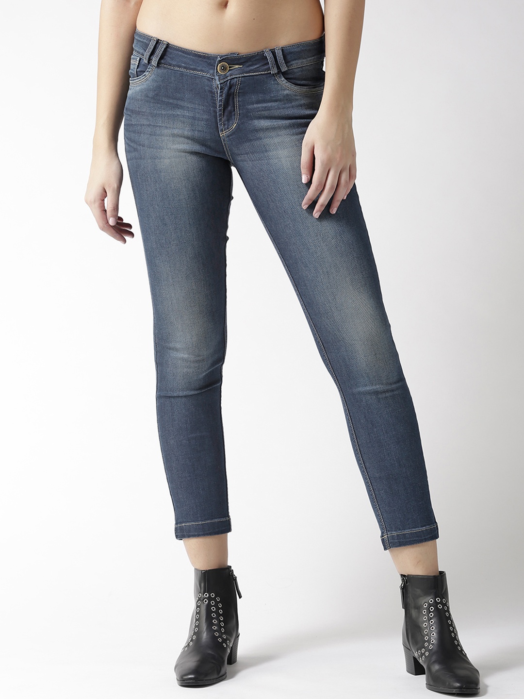 

Xpose Women Blue Slim Fit Low-Rise Clean Look Stretchable Jeans