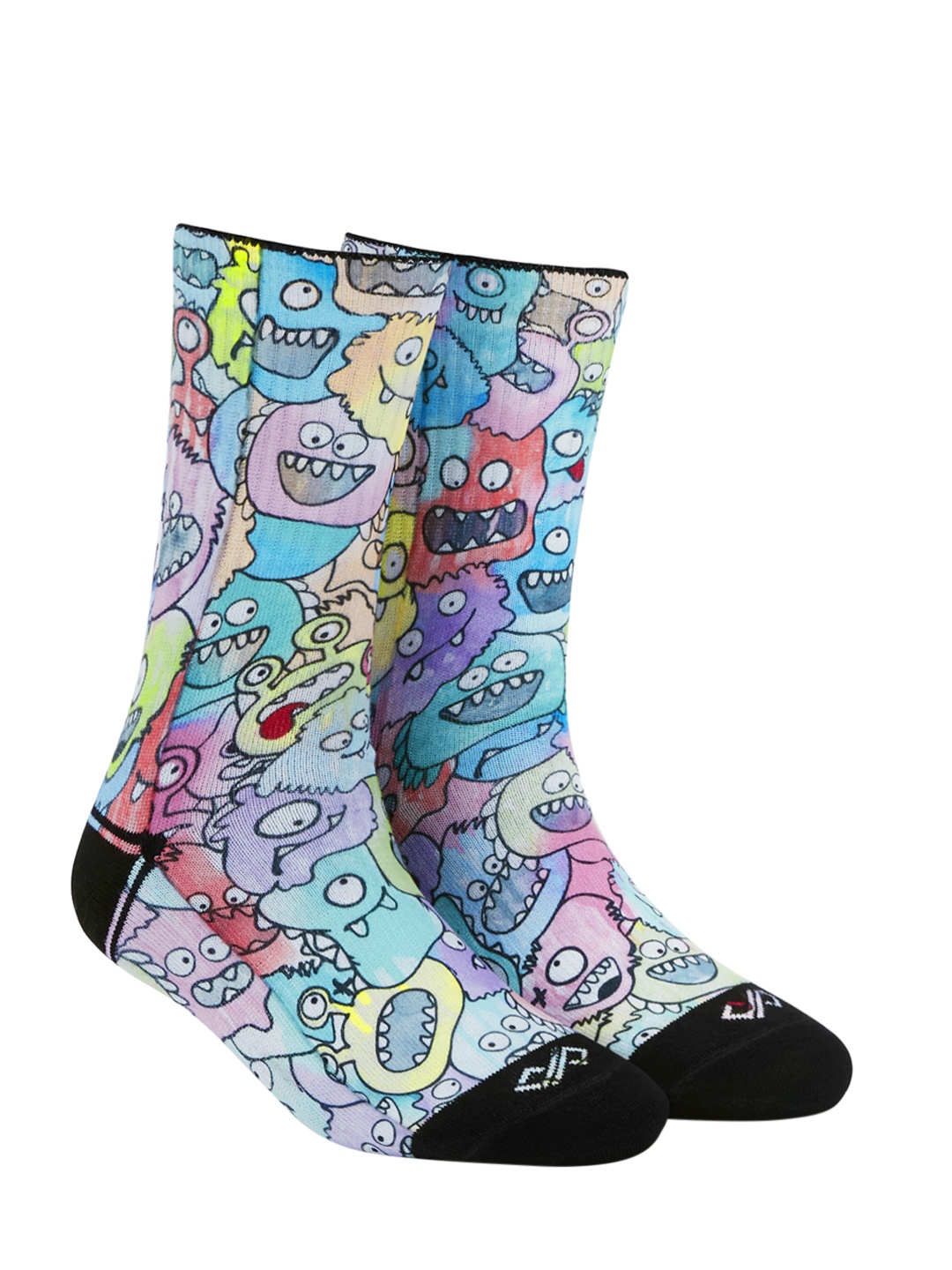 

Dynamocks Unisex Multicoloured Patterned Calf-Length Socks, Multi