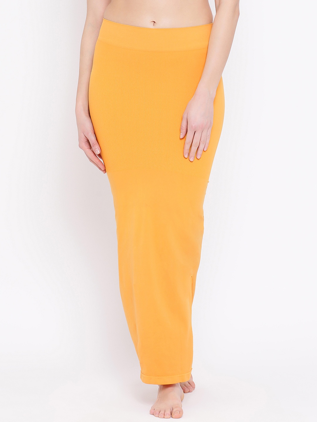

Clovia Women Saree Shapewear with Side Slit, Yellow
