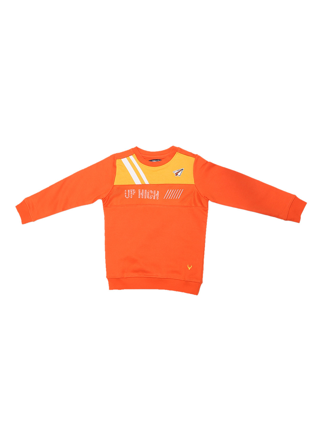 

Allen Solly Junior Boys Orange Solid Sweatshirt